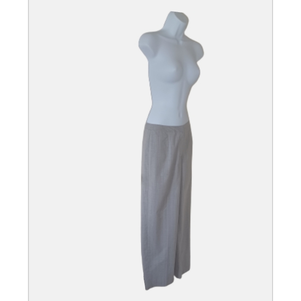 J. G. Hook Grey pinstripe pants with pink accent, sz 6P